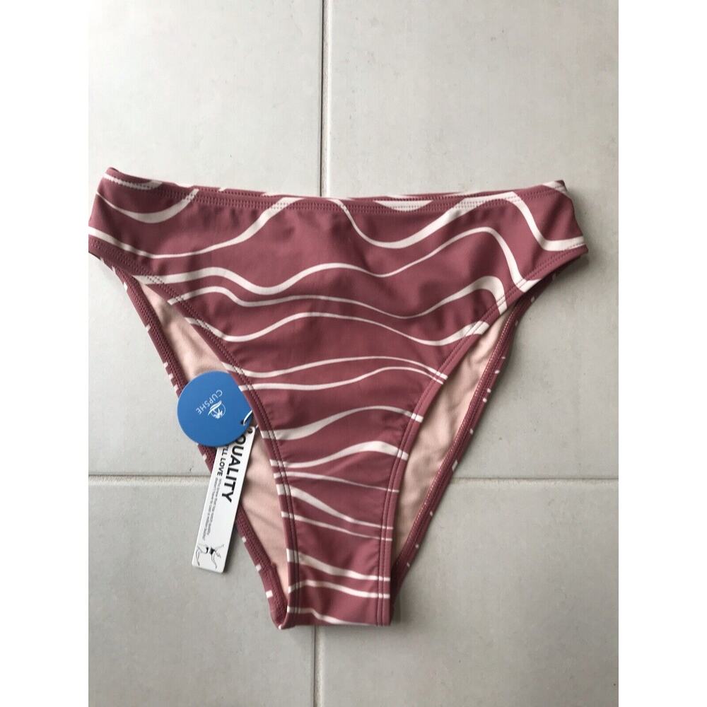 Cupshe Swim Bikini Bottom Multicolor Print Swimwear